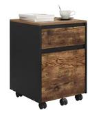 Mobiele Dossierkast met 2 Lades – 40 cm Vintage Wit, Verzenden, Nieuw in verpakking