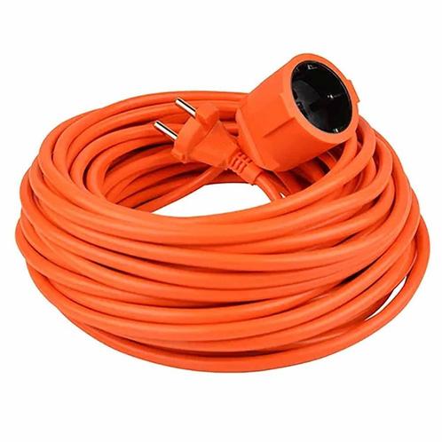 Verlengkabel 2 x 1.5mm oranje - 10 meter, Doe-het-zelf en Verbouw, Elektra en Kabels, Ophalen of Verzenden