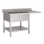 Spoeltafel RVS | Vaatwasmachine Series |160x70x85cm Gastro-M, Zakelijke goederen, Horeca | Meubilair en Inrichting, Verzenden