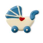 Callebaut Chocoladedecoratie Kinderwagen Blauw 90st, Verzenden, Nieuw