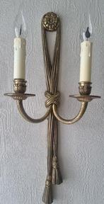 Peris Andreu - Kaars wandlamp - Mod.5658 - Verguld brons -, Antiek en Kunst