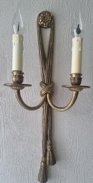 Peris Andreu - Kaars wandlamp - Mod.5658 - Verguld brons -, Antiek en Kunst, Curiosa en Brocante