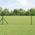 vidaXL Euro Hek Groen 0.8x25 m Staal, Verzenden, Nieuw