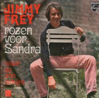 Single vinyl / 7 inch - Jimmy Frey - Rozen Voor Sandra, Cd's en Dvd's, Vinyl Singles, Zo goed als nieuw, 7 inch, Nederlandstalig