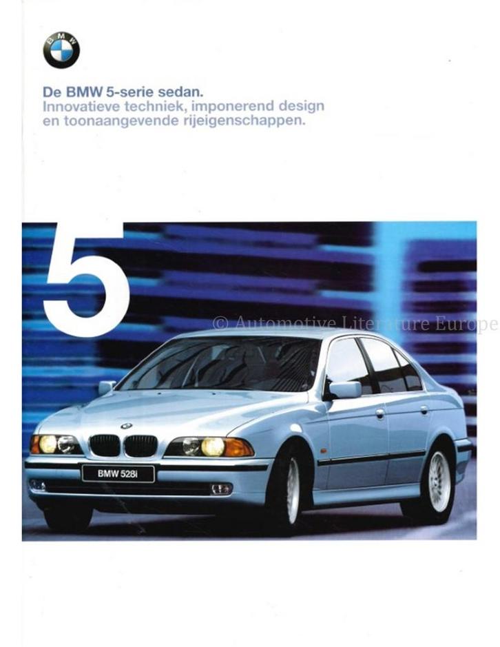 1998 BMW 5 SERIE SEDAN BROCHURE NEDERLANDS, Boeken, Auto's | Folders en Tijdschriften, BMW