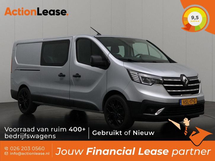 Renault Trafic Dubbel cabine L2 H1 2022 Diesel, Auto's, Renault, Dealer onderhouden, Te koop, Zwart, Handgeschakeld, Financial lease