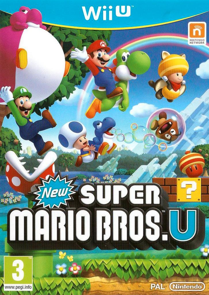 Wii U New Super Mario Bros. U, Spelcomputers en Games, Spelcomputers | Nintendo Wii U, Zo goed als nieuw, Verzenden
