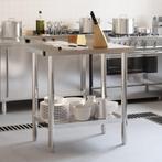 Keukenwerktafel met spatscherm 82,5x55x93 cm roestvrij staal, Huis en Inrichting, Nieuw, Verzenden