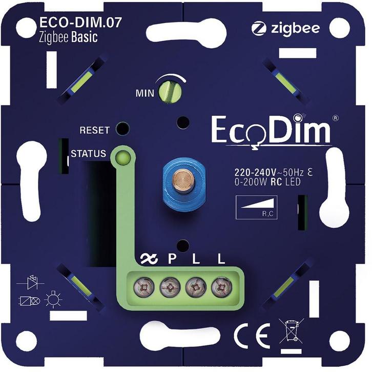 EcoDim - LED Dimmer - Smart WiFi - ECO-DIM.07 - Fase, Doe-het-zelf en Verbouw, Elektra en Kabels, Nieuw, Ophalen of Verzenden