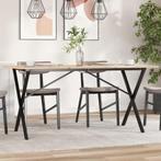 vidaXL Eettafelpoten X-frame 140x60x73 cm staal, Verzenden, Nieuw