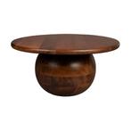 *WOONWINKEL* Dutchbone Oblivian Bolvorm Salontafel Van Hout, Huis en Inrichting, Tafels | Salontafels, Verzenden, Nieuw
