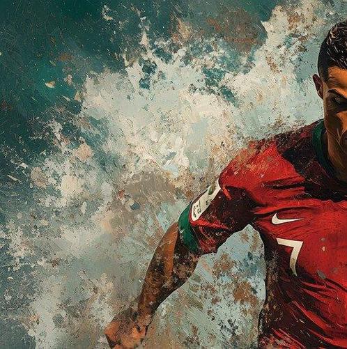 I_KONIQ (1969) - RONALDO IN ACTION in BASQUIAT STYLE, Verzamelen, Overige Verzamelen