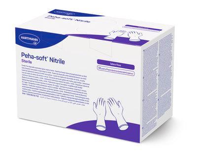 Peha-soft® nitril handschoen STERIEL blauw maat S - (50), Huis en Inrichting, Schoonmaakartikelen, Verzenden