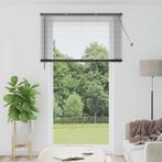 vidaXL Raamblind met gordijnen Zwart Aluminium, Huis en Inrichting, Stoffering | Gordijnen en Lamellen, Verzenden, Nieuw, Zwart
