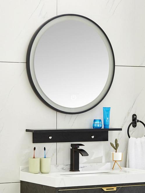 Spiegel Aquasplash Lucy met LED Verlichting Dimbaar Rond 100, Doe-het-zelf en Verbouw, Sanitair, Ophalen of Verzenden