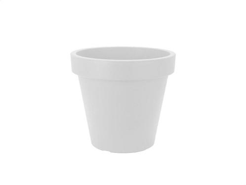 Kunststof Bloempot Wit Ø29 cm - Dubbelwandig - Hoogte 26 cm, Tuin en Terras, Bloempotten, Ophalen of Verzenden
