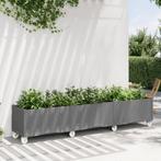 vidaXL Plantenbak met wielen 240x50x54 cm polypropeen, Verzenden, Nieuw, Kunststof