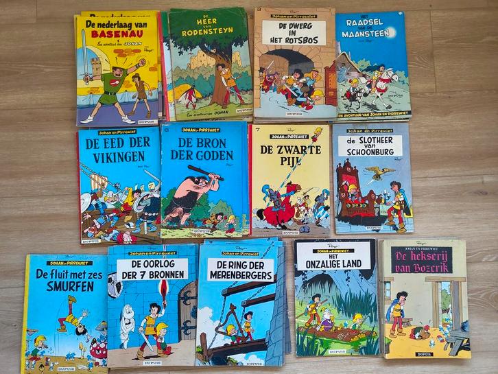 Johan en Pirrewiet stripboeken door Peyo - bekend v Smurfen, Boeken, Stripboeken, Gelezen, Complete serie of reeks, Verzenden