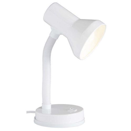 Kunststof bureaulamp wit, Loet, met schakelaar, Huis en Inrichting, Lampen | Tafellampen, Nieuw, Ophalen of Verzenden