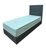 Opberg Boxspring Alba Antraciet, Verzenden, Nieuw, Eenpersoons
