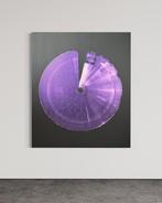 Eren - Purple Iris on Black - XXL, Antiek en Kunst