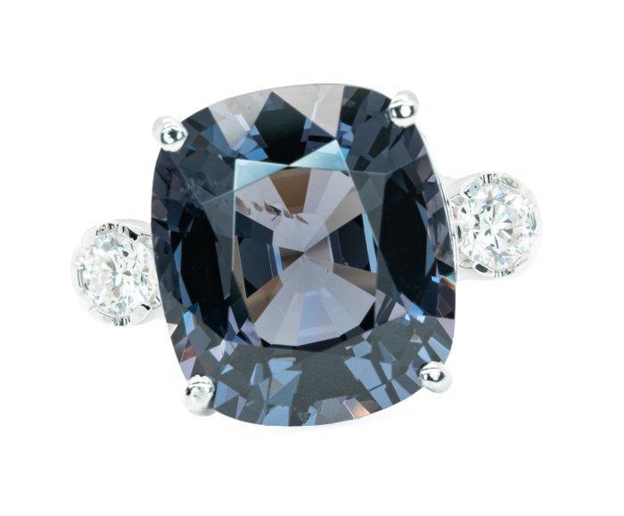 Zonder minimumprijs - Ring - 14 karaat Witgoud, Gray (Geen, Sieraden, Tassen en Uiterlijk, Ringen