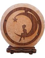 Zoutsteen Lamp Deco Fairy Moon Inclusief Kabel en Lampje, Huis en Inrichting, Lampen | Tafellampen, Verzenden, Nieuw