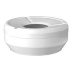 Terras Asbak | Wit | Melamine | Ø120x45(h)mm EMGA, Verzenden, Nieuw in verpakking