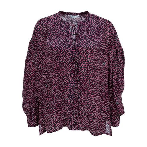 Frogbox • zwarte hartjes blouse • S, Kleding | Dames, Tops, Zwart, Nieuw, Maat 36 (S), Verzenden