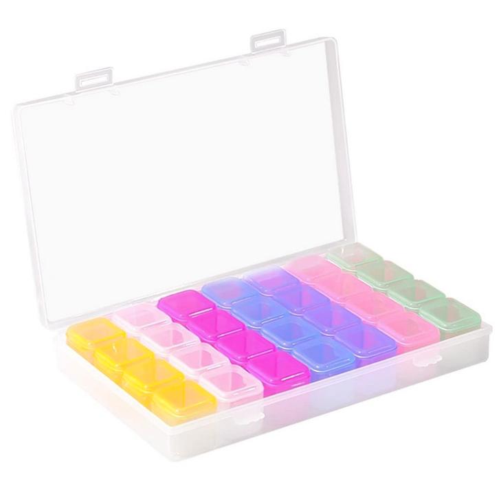 Fako Bijoux - Diamond Painting Opbergbox Met 28 Bakjes -, Hobby en Vrije tijd, Kralen en Sieraden maken, Verzenden