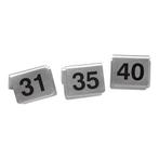 Tafelbordnummer set | 31~40 | RVS, Verzenden, Nieuw in verpakking