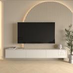 TV meubel zwevend 280cm - Elegance Collection - Beige, Overige materialen, Nieuw, Ophalen of Verzenden, 200 cm of meer