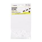 Benson Snoerclips - Kabelbeheer - 6 mm - 25 stuks - Wit, Doe-het-zelf en Verbouw, IJzerwaren en Bevestigingsmiddelen, Ophalen of Verzenden