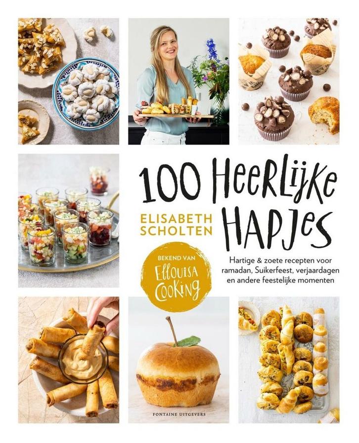 100 heerlijke hapjes 9789464041156 Elisabeth Scholten, Boeken, Kookboeken, Zo goed als nieuw, Verzenden