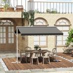 TRUUSK Standluifel Tuinluifel Met Knikarm Zwengel Patio Grij, Verzenden, Nieuw