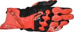 Alpinestars GP Plus R V3 Fel Rood Fluo Rood Zwart Leren, Motoren, Kleding | Motorkleding, Verzenden, Nieuw met kaartje, Handschoenen