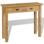 Massief Teakhout Wandtafel - Stoer Design! OP = OP, Ophalen of Verzenden, Nieuw