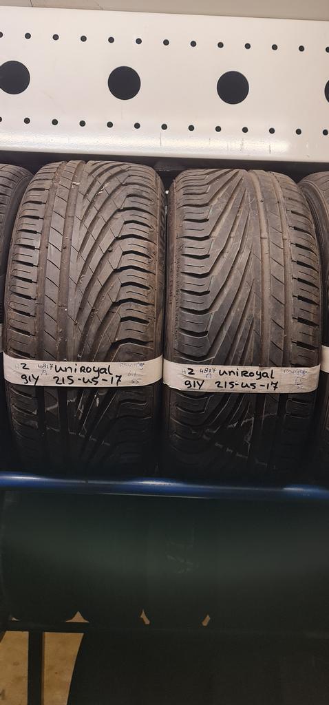 2x 215-45-17 Uniroyal Zomer 6.1mm €45 Per Band 215 45 17, Auto-onderdelen, Banden en Velgen, 17 inch, Zomerbanden, 215 mm, Personenwagen