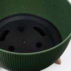 2dekans | Mica Decorations Doppio Bloempot op Poten - H22 x, Huis en Inrichting, Woonaccessoires | Overige, Ophalen of Verzenden