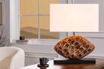 Design tafellamp REEF 50cm massief acaciahout handgemaakte, Huis en Inrichting, Lampen | Tafellampen, Ophalen of Verzenden, Nieuw