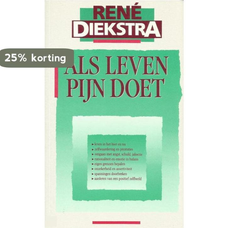 ALS LEVEN PIJN DOET 9789022978863 René Diekstra, Boeken, Gezondheid, Dieet en Voeding, Gelezen, Verzenden