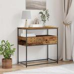 vidaXL Wandtafel Oud Hout 75 x 40 x 75 cm Geperst Hout en, Minder dan 45 cm, Verzenden, Nieuw, 70 cm of meer
