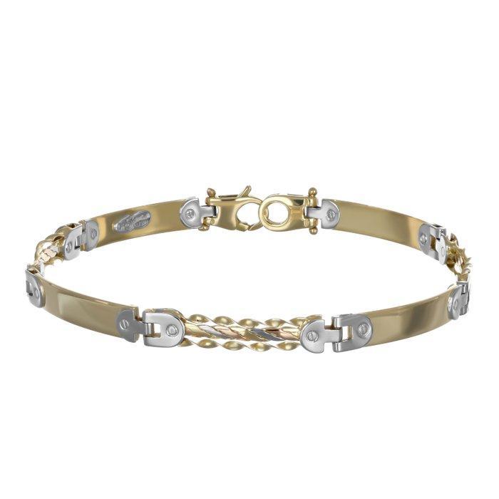 Armband - 18 karaat Geel goud, Witgoud, Sieraden, Tassen en Uiterlijk, Armbanden