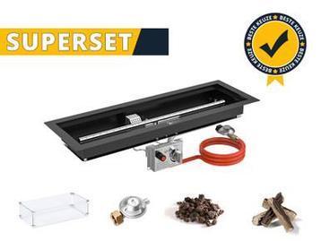 GoFire SUPERSET inbouwbrander rechthoek 75 x 25 cm | beschikbaar voor biedingen