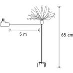 Paardenbloem Tuinsteker met Warm Witte LED Lampjes - H50 cm, Diversen, Kerst, Verzenden, Nieuw