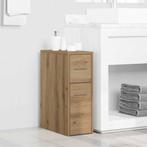 vidaXL Badkamerkast smal met wielen bewerkt hout artisanaal, Verzenden, Nieuw