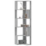 vidaXL Boekenkast 5-laags hoek 50x50x179 cm bewerkt hout, Huis en Inrichting, Kasten | Boekenkasten, Verzenden, Nieuw, 50 tot 100 cm