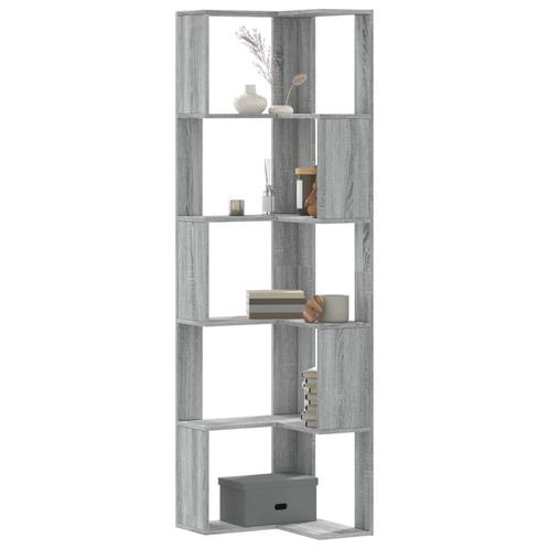 vidaXL Boekenkast 5-laags hoek 50x50x179 cm bewerkt hout, Huis en Inrichting, Kasten | Boekenkasten, 50 tot 75 cm, Nieuw, Overige houtsoorten