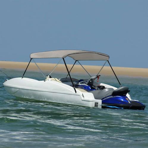 vidaXL Biminitop 2 bogen 150x120x110 cm grijs, Watersport en Boten, Bootonderdelen, Nieuw, Verzenden