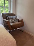 Design Fauteuil Echt Leder – Showroommodel NU €499,-, Ophalen, Nieuw, 50 tot 75 cm, Leer